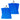 Waschlappen 30x30 cm 2er Blau - Karibik