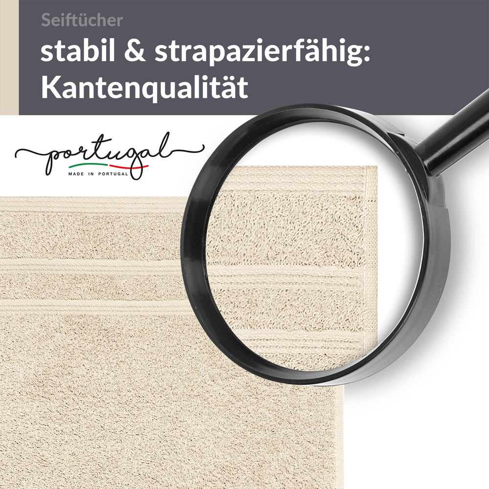 Waschlappen 30x30 cm 2er Natur