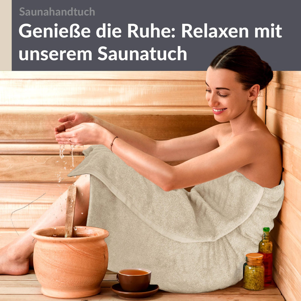Saunahandtuch 80x200 cm Natur