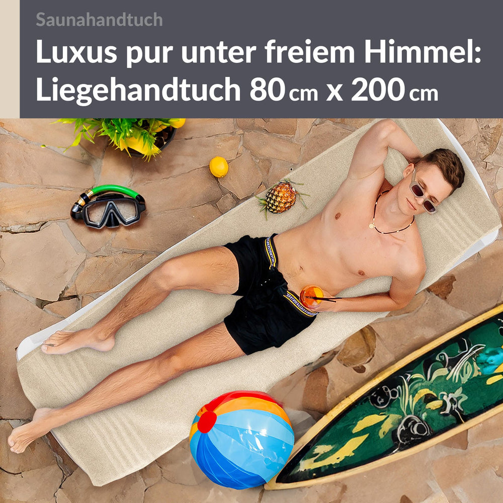 Saunahandtuch 80x200 cm Natur