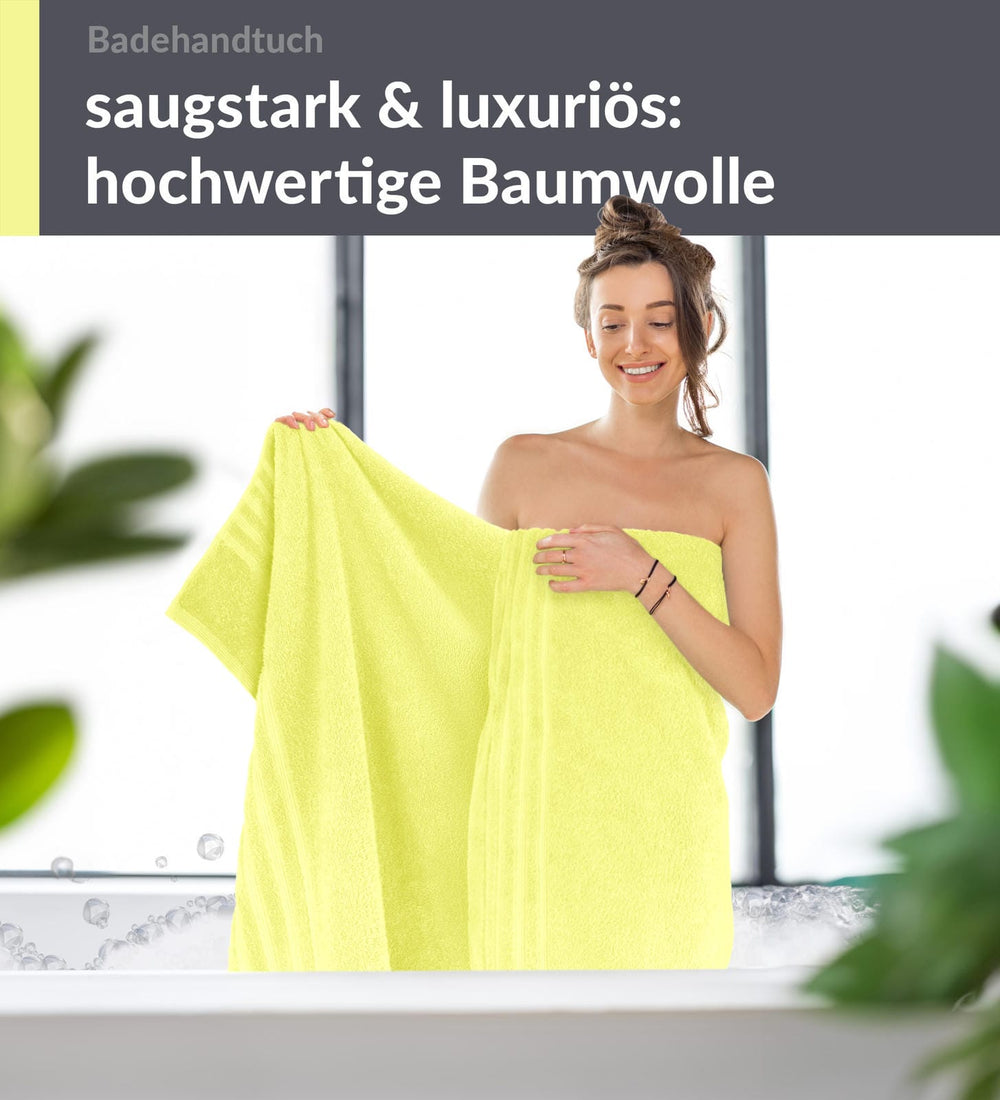 Badetuch 100x150 cm Grün - Anis