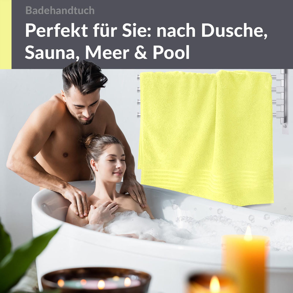 Badetuch 100x150 cm Grün - Anis
