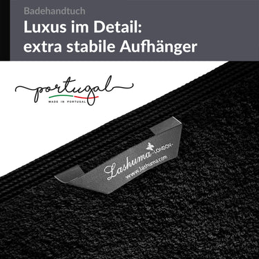 Badetuch 100x150 cm Schwarz