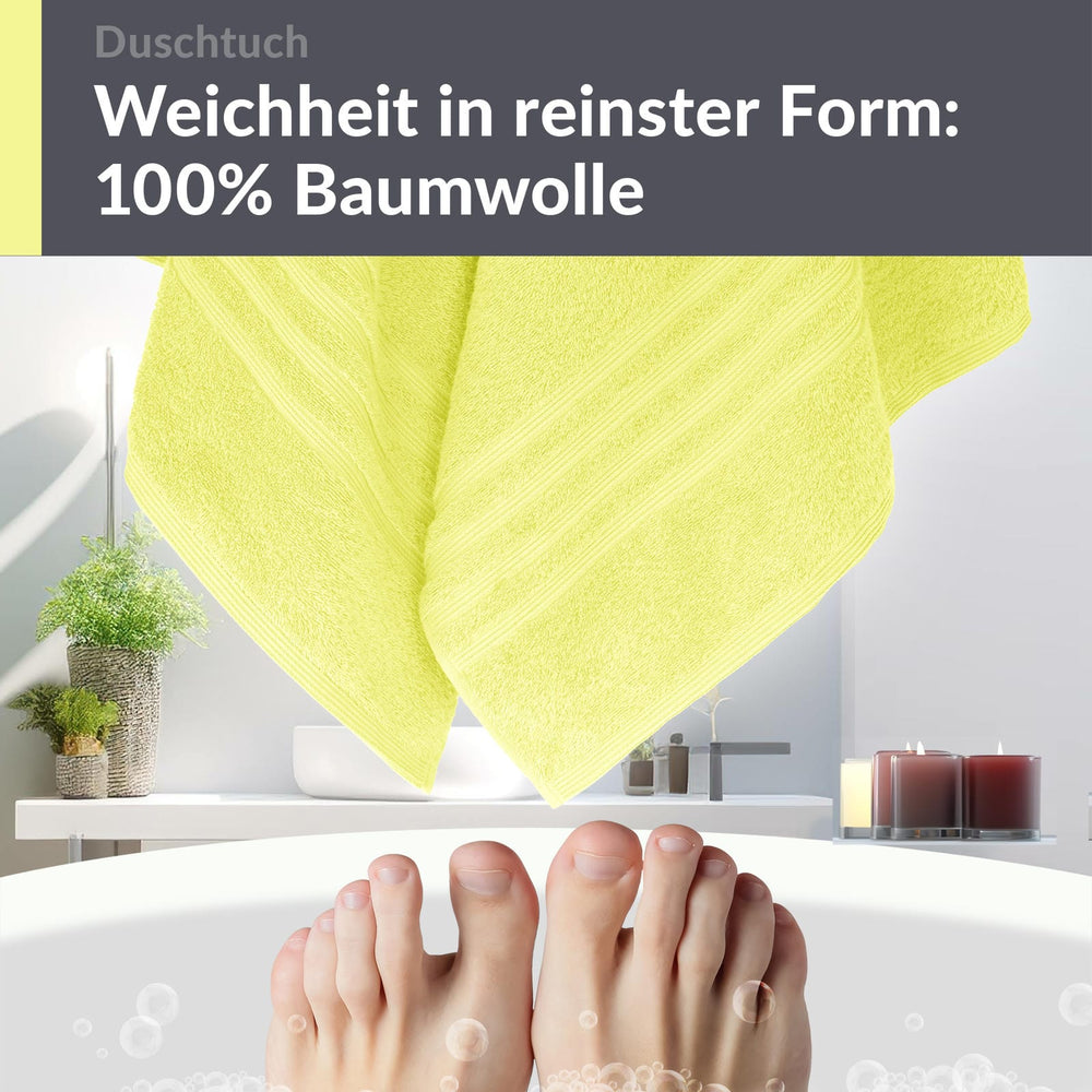 Duschhandtuch 70x140 cm Grün - Anis