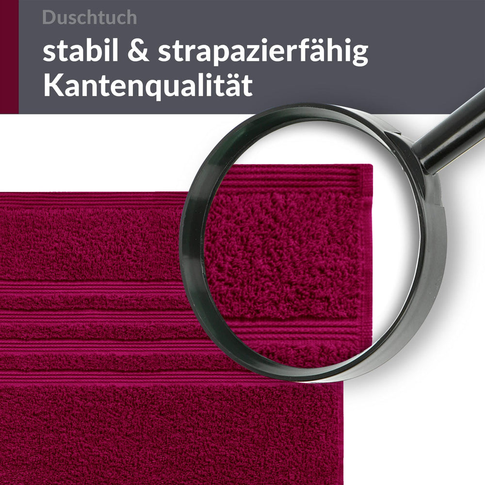 Duschhandtuch 70x140 cm Rot - Kirsch