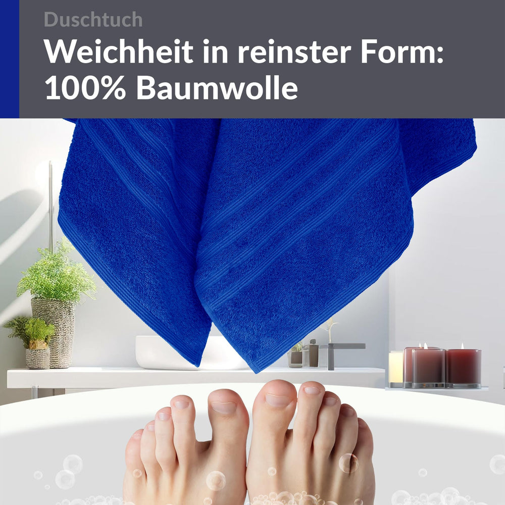 Duschhandtuch 70x140 cm Blau - Azur