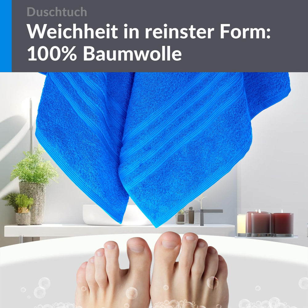 Duschhandtuch 70x140 cm Blau - Karibik