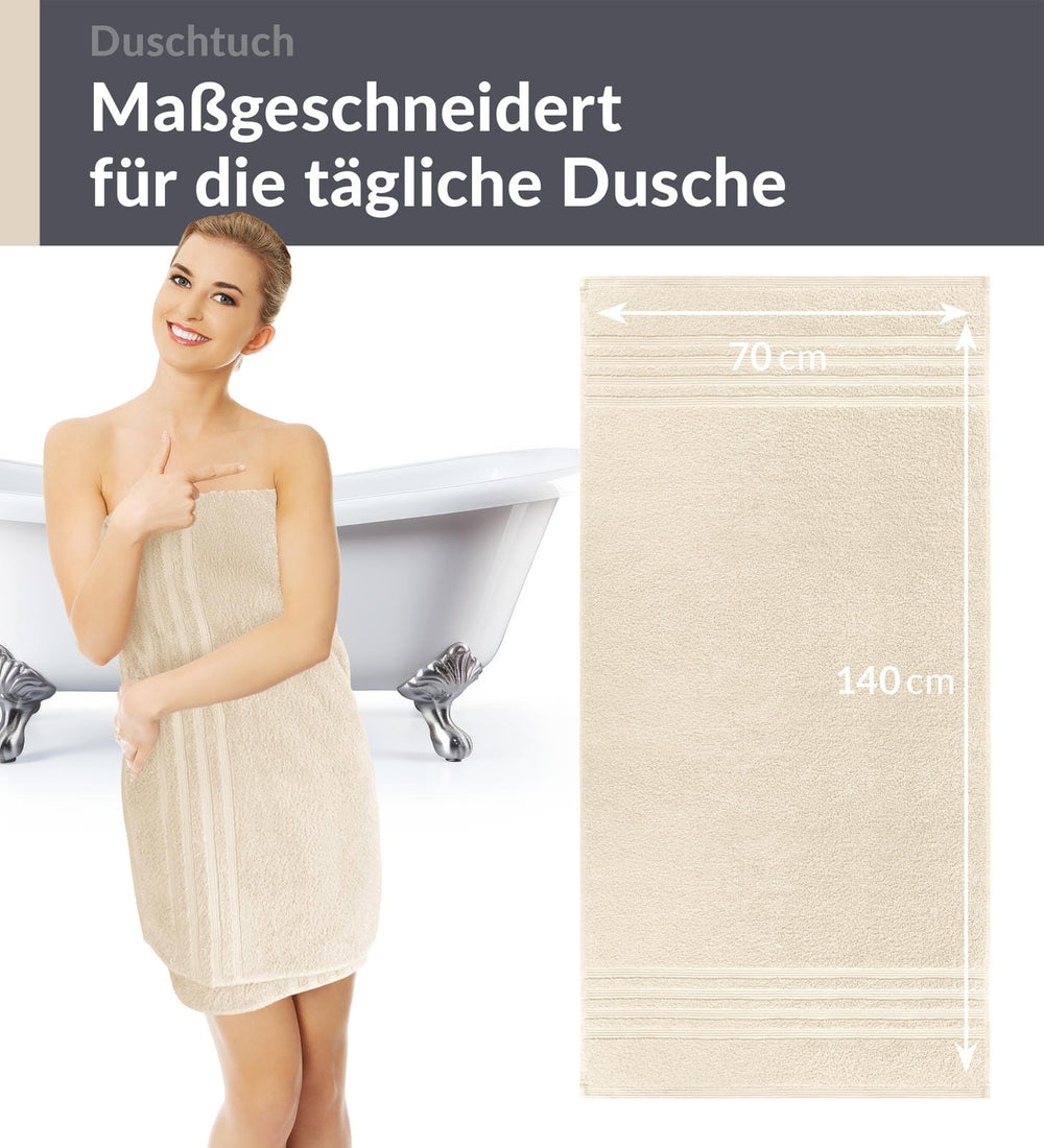 Duschhandtuch 70x140 cm Natur