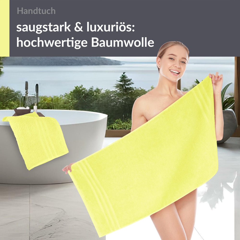 Handtuch 50x100 cm 2er Set Grün - Anis