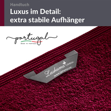 Handtuch 50x100 cm 2er Set Rot - Kirsch