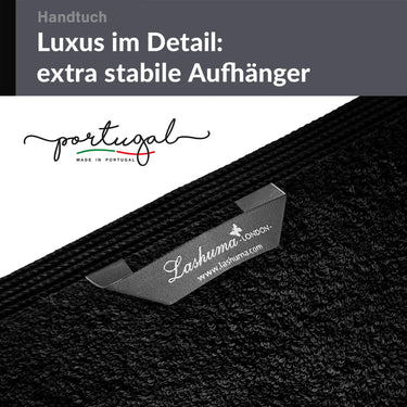 Handtuch 50x100 cm 2er Set Schwarz