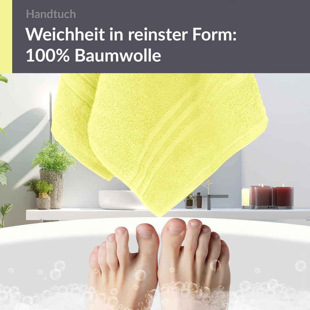 Handtuch 50x100 cm Grün - Anis