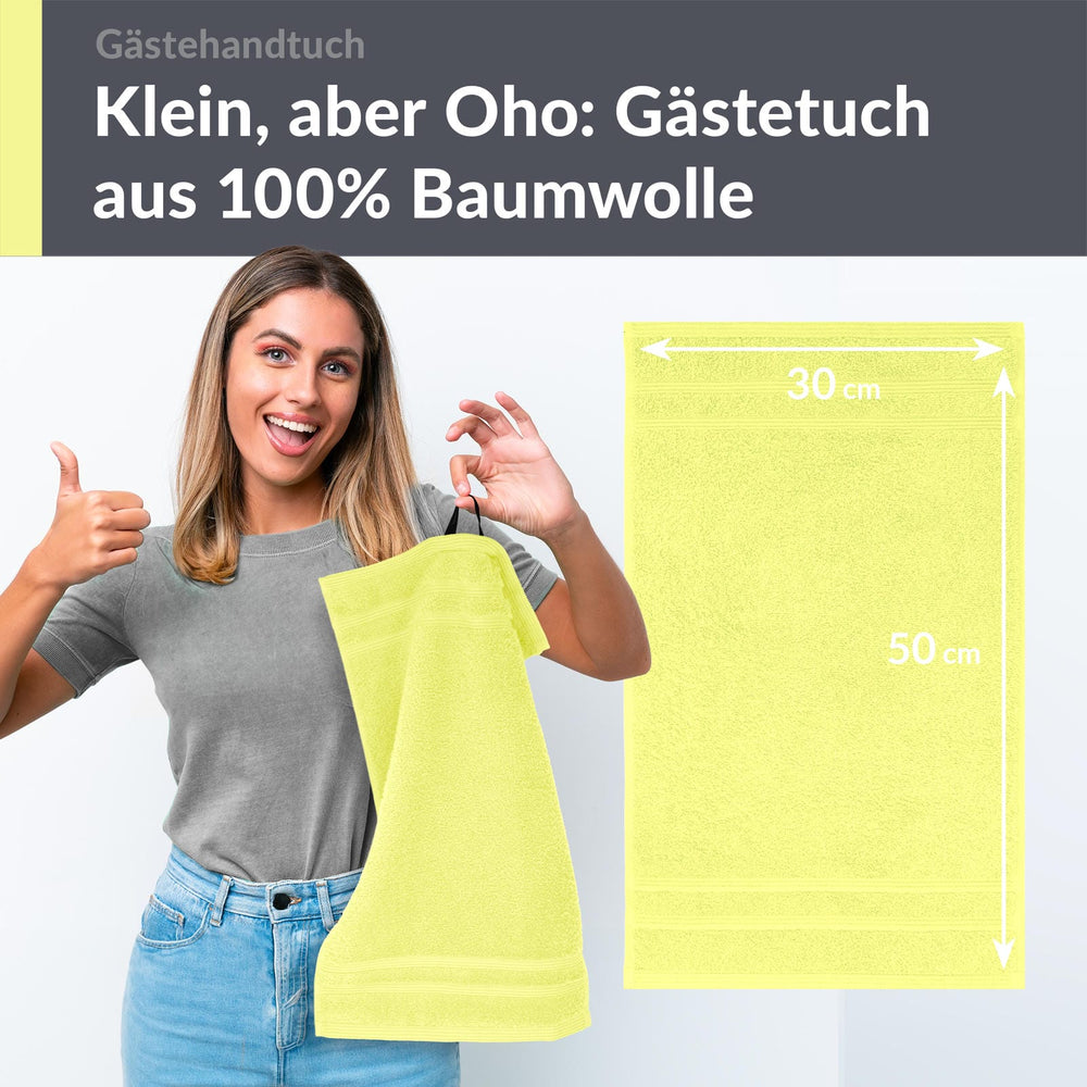 Gästehandtücher 30x50 cm Grün - Anis