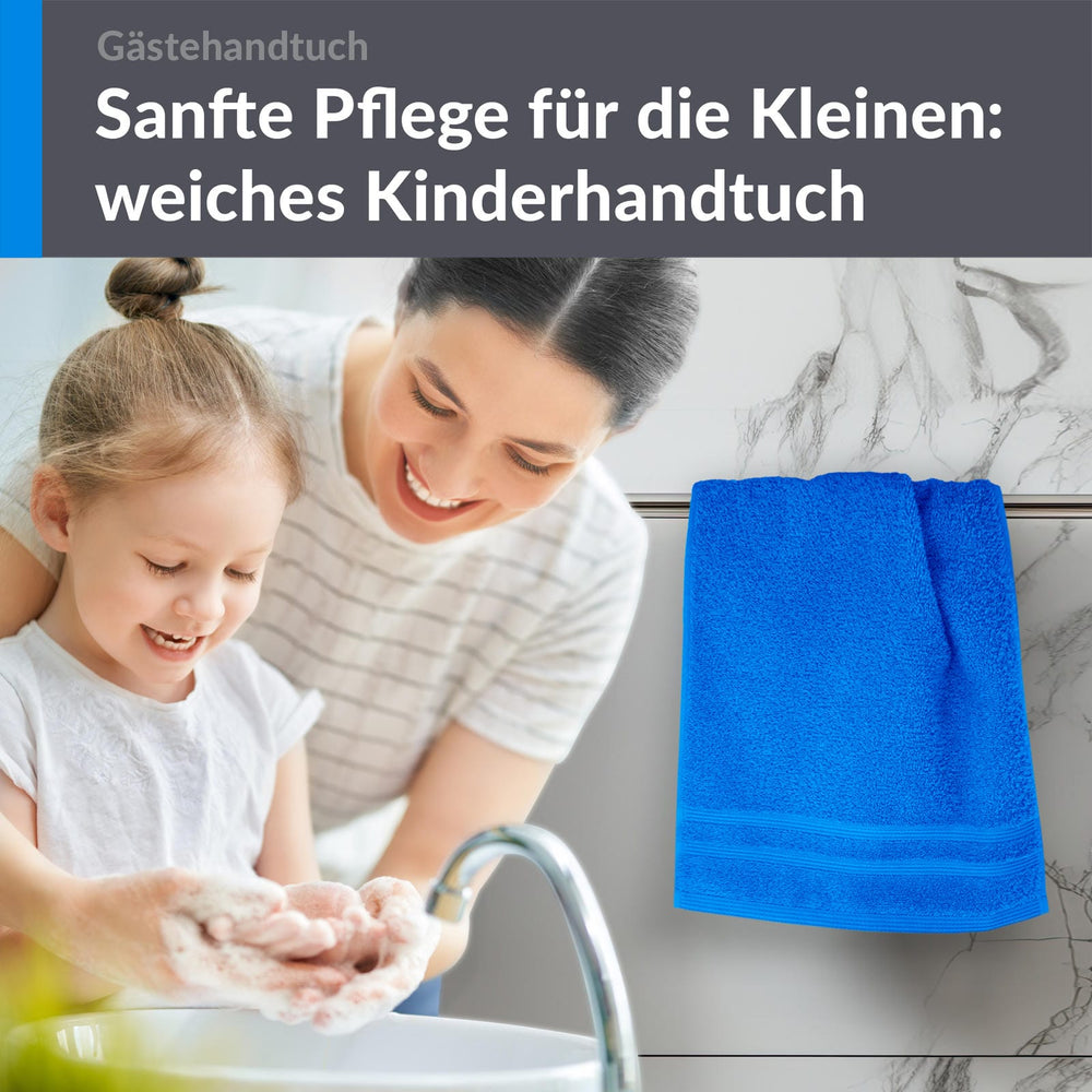 Gästehandtücher 30x50 cm Blau - Karibik