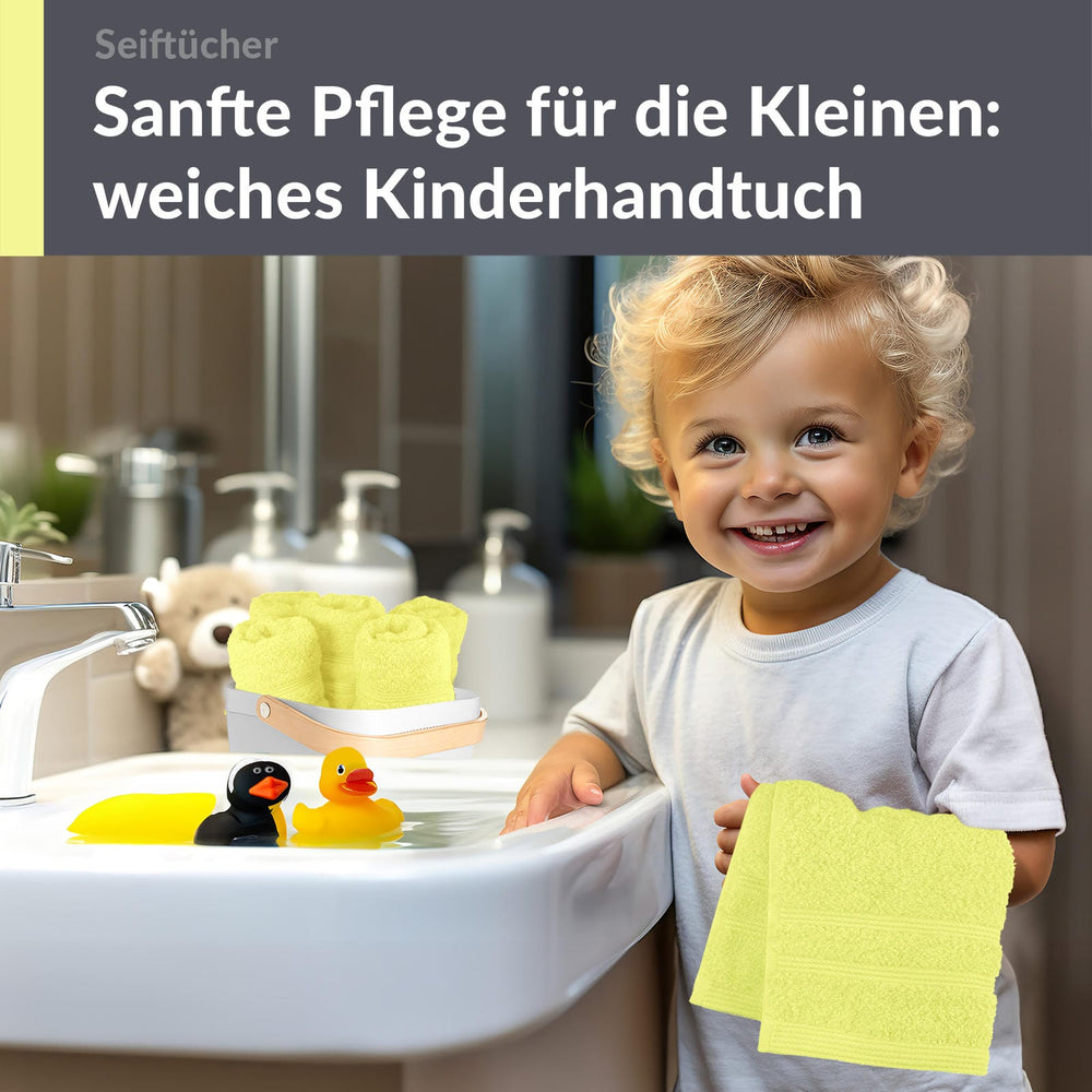 Waschlappen Set 30x30 cm 6 Stück Grün - Anis