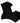 Gästehandtücher Set 30x50 cm 4 Stück Schwarz
