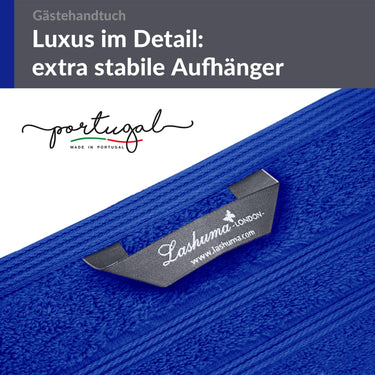 Gästehandtücher Set 30x50 cm 4 Stück Blau - Azur
