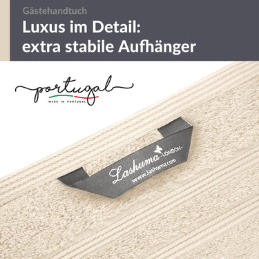 Gästehandtücher Set 30x50 cm 4 Stück Natur