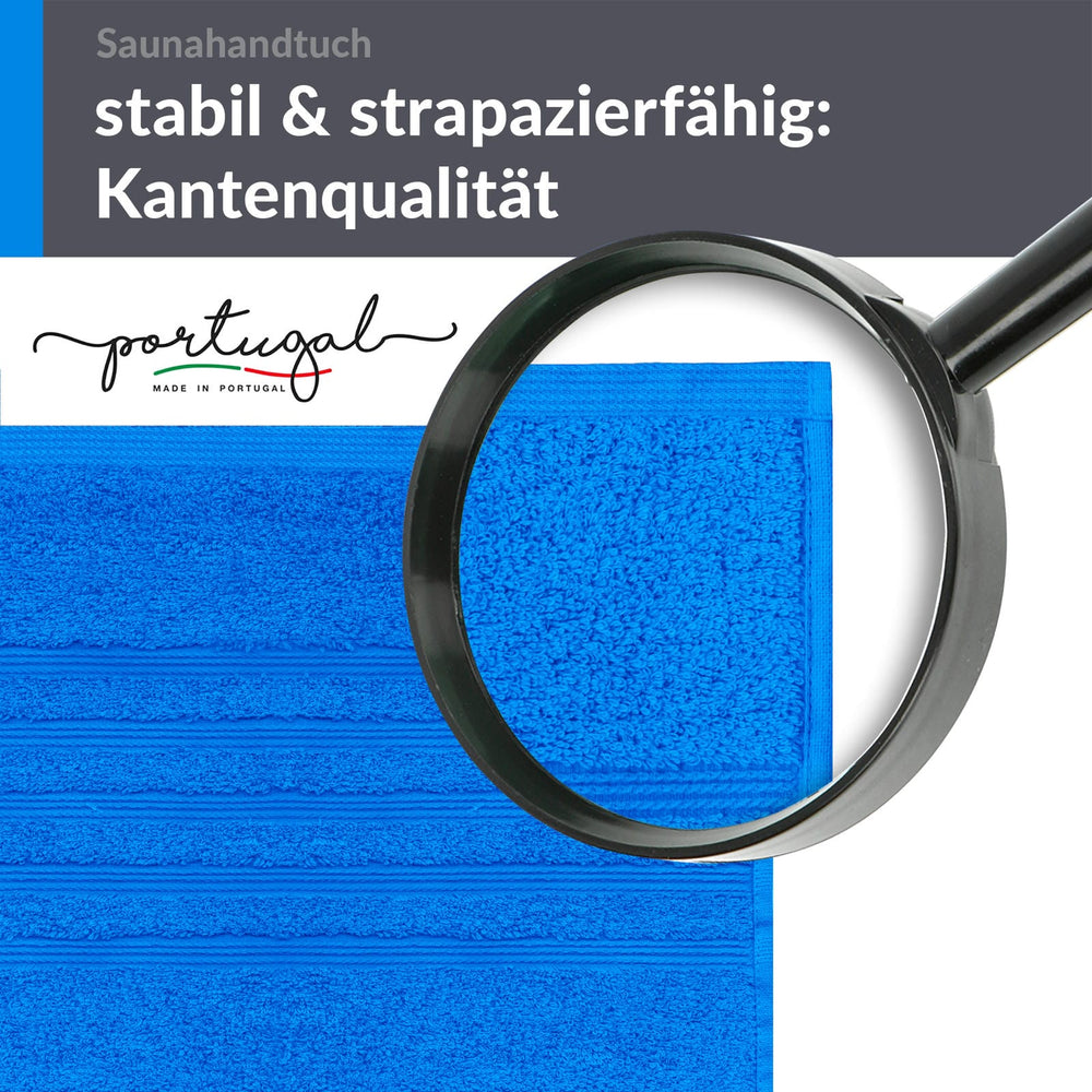 Badetuch groß 100x200 cm Blau - Karibik