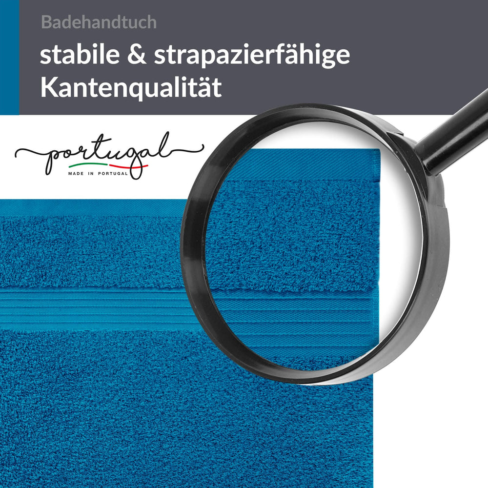 XXL Saunatuch extra lang 85x220 cm Blau - Petrol