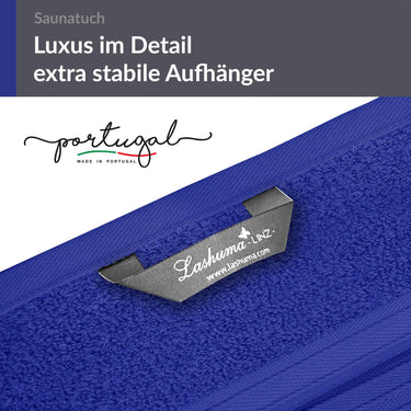 XXL Saunatuch extra lang 85x220 cm Blau - Königs