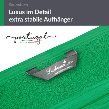 Saunahandtuch 100x200 cm extra groß Grün - Forst