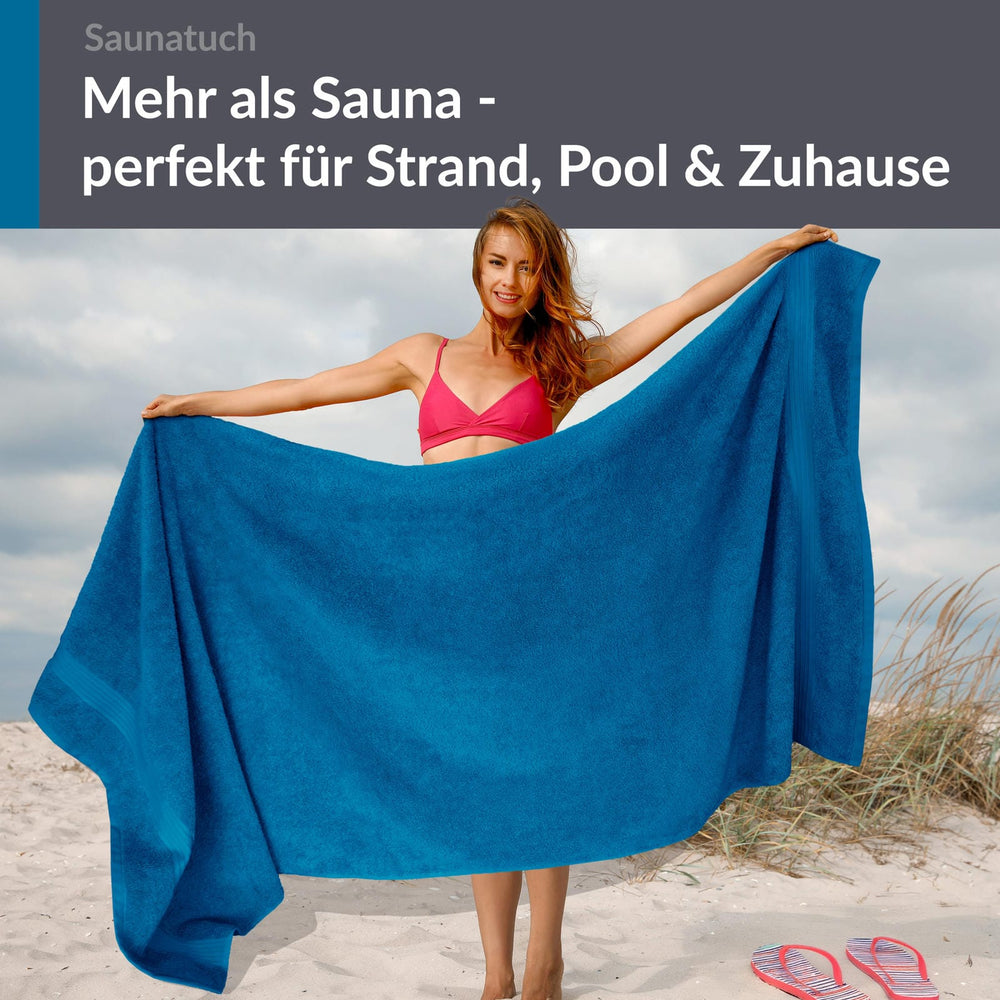 Saunahandtuch 70x200 cm Petrol - Blau