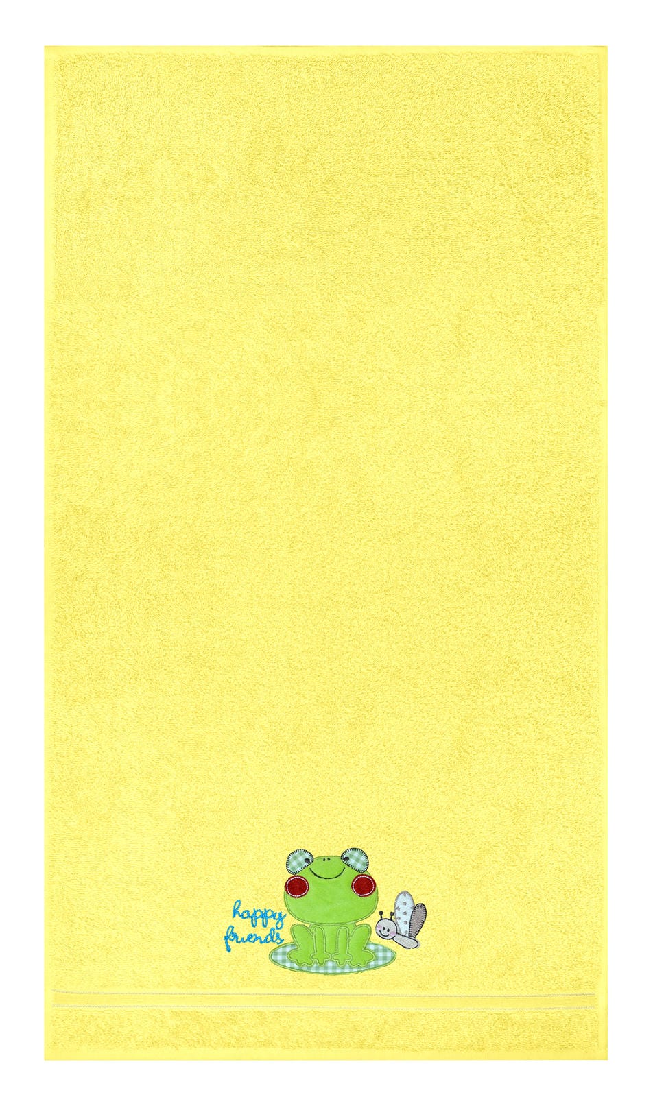 3er Set Baby Geschenkset für Mädchen und Jungen bestickt mit Frosch - Gelb