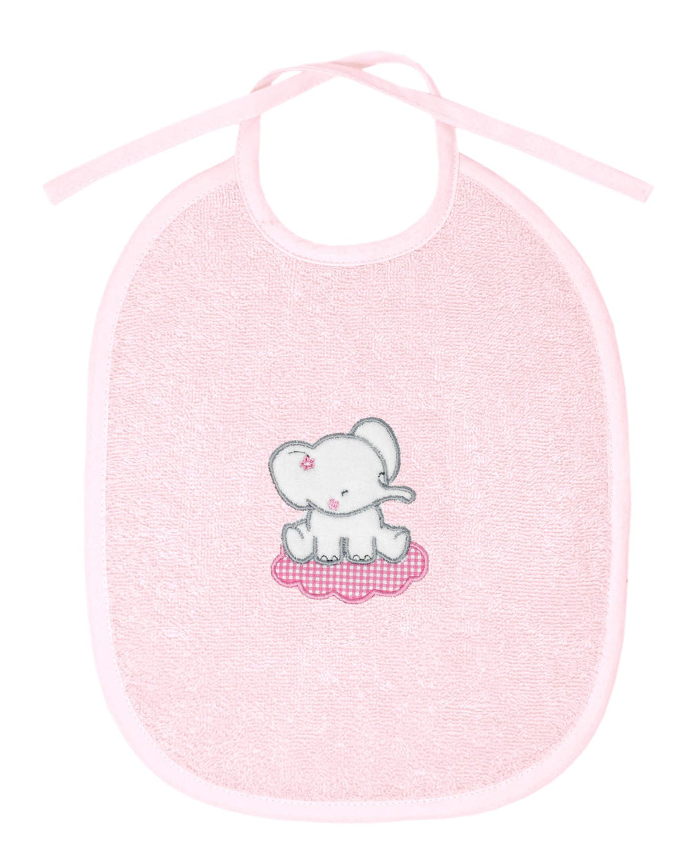 3er Set Baby Geschenkset für Mädchen und Jungen bestickt mit Elefant - Rosa