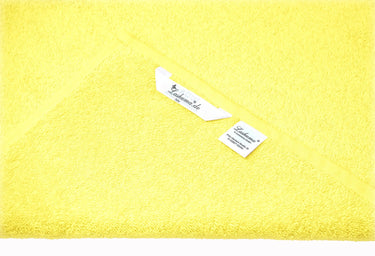 2er Set Kinderhandtücher bestickt mit Frosch - Gelb 50x90 cm