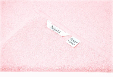 2er Set Kinderhandtücher bestickt mit Katze - Rosa 50x90 cm
