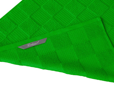 Geschirrtücher 2 in 1 Waffelpique und Frottee 50x50 cm, Grün - Forst