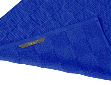 Geschirrtücher 2 in 1 Waffelpique und Frottee 50x50 cm, Blau - Königsblau