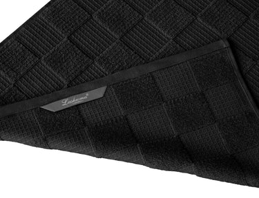Geschirrtücher 2 in 1 Waffelpique und Frottee 50x50 cm, Schwarz