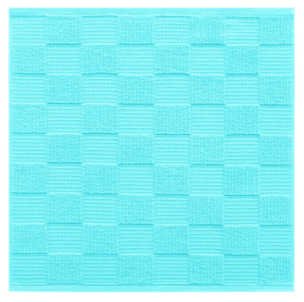 Geschirrtücher 2 in 1 Waffelpique und Frottee 50x50 cm, Türkis