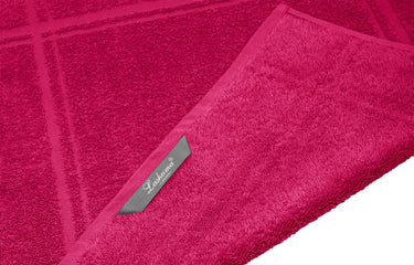 Küchenhandtücher Set 50x50 cm Rot - Rhabarber