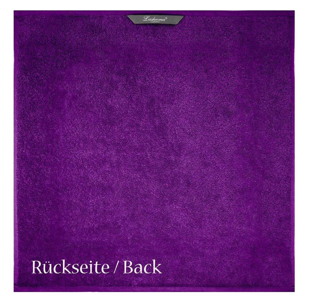 Küchenhandtücher Set 50x50 cm Lila - Aubergine