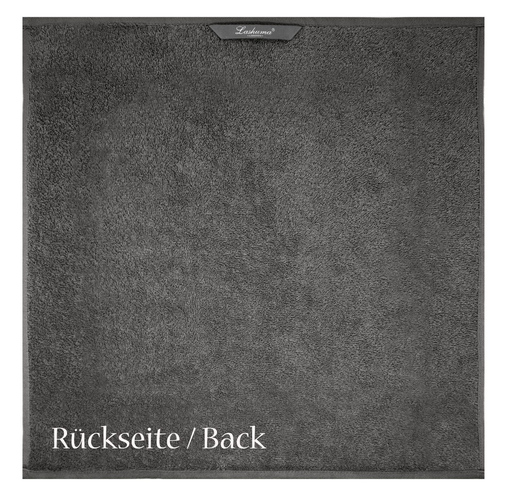 Küchenhandtücher Set 50x50 cm Grau - Anthrazit