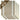 4er Frottee Küchenhandtücher 50x50 cm Streifen & Karo Beige - Grau
