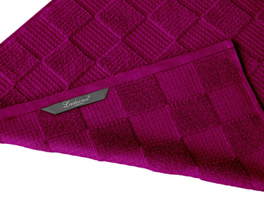 Geschirrtücher 2 in 1 Waffelpique und Frottee 50x50 cm, Violett - Orchidee