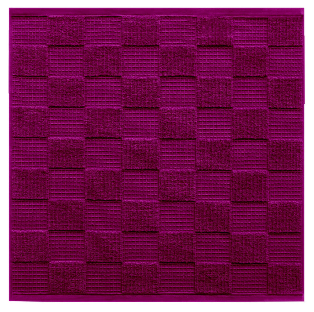 Geschirrtücher 2 in 1 Waffelpique und Frottee 50x50 cm, Violett - Orchidee