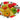 Handbemalte Servierschale Keramik, Relief Salatschüssel Tomate Olive, Italienische Pastaschale rund 27 cm Ø