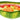 Handgemachte Obstschale Melone, Servierschale aus Italienischer Keramik in Melonenoptik, Runde Salatschüssel 24 cm