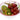 4x Obstschüsseln Keramik, runde Salatschüsseln 14 cm Ø, Suppenschalen lila Lavendel