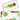 Keramik Teller 2er Set, Dessertteller bunt Gemüse 28x15 cm, Fleischplatte groß 38x18 cm