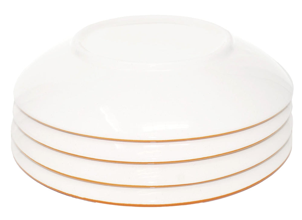 Salatteller tief 19 cm Ø, Teller Pasta 4 Personen, Keramikteller bunt Blütenfest