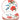 Essteller 4er Set rund, Keramik Frühstücksteller 19 cm Ø, Abendbrotteller bunt Mohnblume