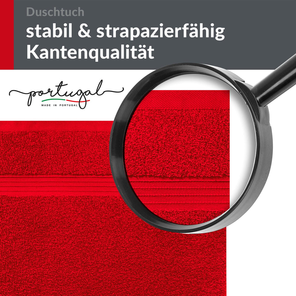 Duschtuch - Badetuch 70x140 cm Rot - Scharlach