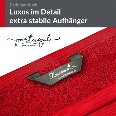 Badetuch 100x150 cm Rot - Scharlach