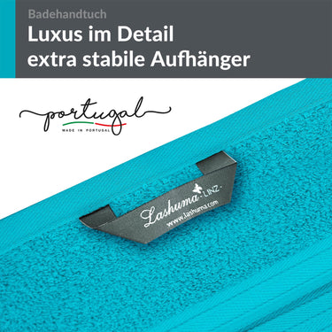 Badetuch 100x150 cm Blau - Aquamarin